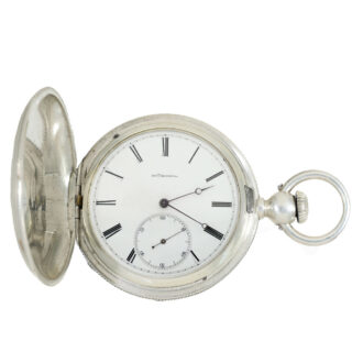 Swiss early silver Jones caliber type B watch Circa 1873