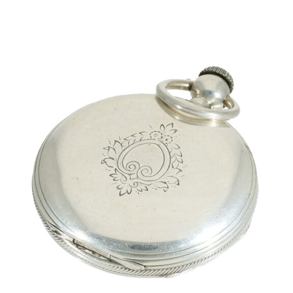 Swiss early silver Jones caliber type B watch Circa 1873 Swiss early silver Jones caliber type B watch Circa 1873