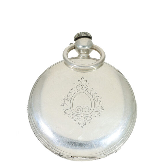 Swiss early silver Jones caliber type B watch Circa 1873 Swiss early silver Jones caliber type B watch Circa 1873