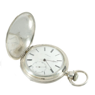 Swiss early silver Jones caliber type B watch Circa 1873 Swiss early silver Jones caliber type B watch Circa 1873