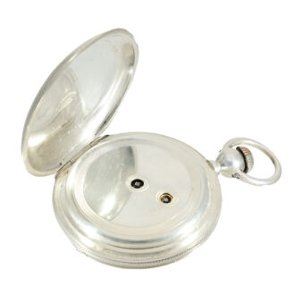 Swiss early silver Jones caliber type B watch Circa 1873 Swiss early silver Jones caliber type B watch Circa 1873