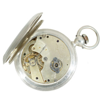 Swiss early silver Jones caliber type B watch Circa 1873 Swiss early silver Jones caliber type B watch Circa 1873