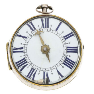 A rare French silver open faced verge pocket watch Circa 1690 A rare French silver open faced verge pocket watch Circa 1690