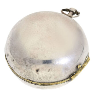 A rare French silver open faced verge pocket watch Circa 1690 A rare French silver open faced verge pocket watch Circa 1690