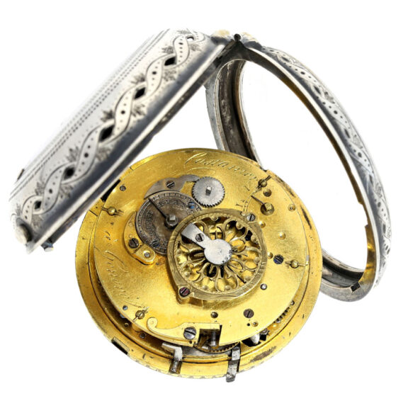 Swiss silver repeating verge pocket watch Circa 1780 Swiss silver repeating verge pocket watch Circa 1780