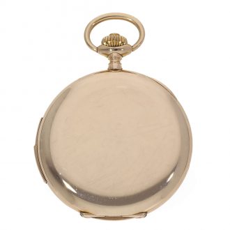 Swiss 14 carat gold quality chronograph rattrapante Circa 1910