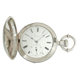 Swiss silver pocket watch with Jones caliber type B Circa 1873