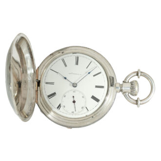 Swiss silver pocket watch with Jones caliber type B Circa 1873