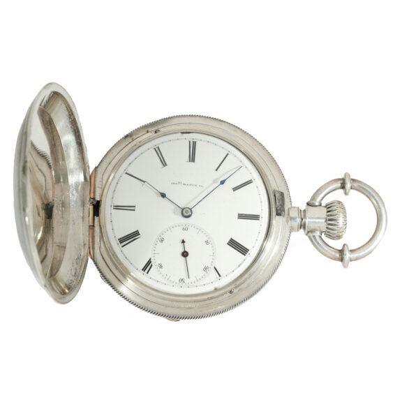 Swiss silver pocket watch with Jones caliber type B Circa 1873