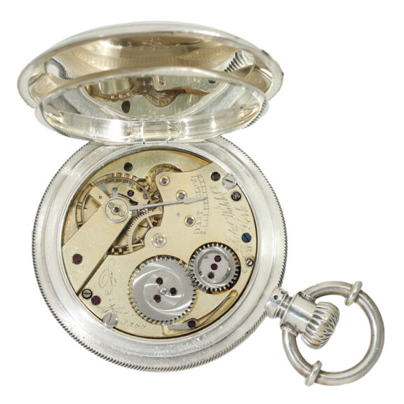 Swiss silver pocket watch with Jones caliber type B Circa 1873 Swiss silver pocket watch with Jones caliber type B Circa 1873