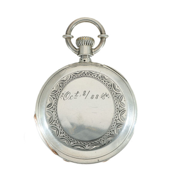 Swiss silver pocket watch with Jones caliber type B Circa 1873 Swiss silver pocket watch with Jones caliber type B Circa 1873