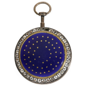 Swiss silver, enamel and stone set sundial watch Circa 1780