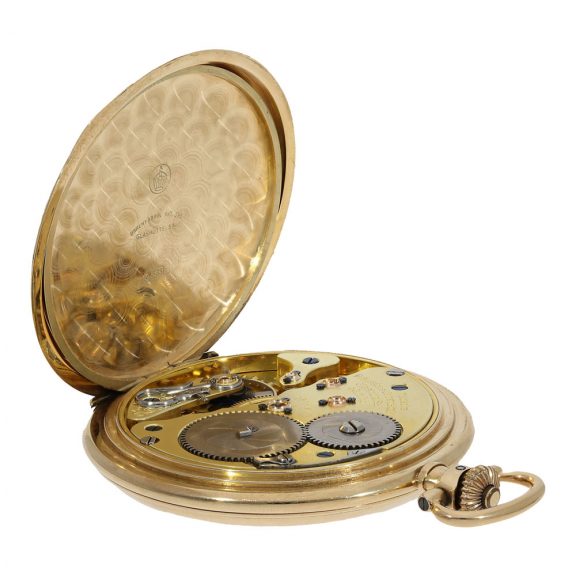 German 14 Carat gold hunter case watch with box Circa 1920 German 14 Carat gold hunter case watch with box Circa 1920