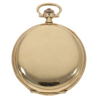 German 14 Carat gold hunter case watch with box Circa 1920