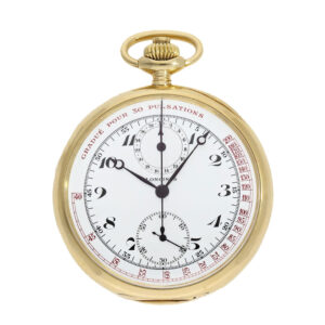 Swiss 18 carat gold anker chronometer doctor's chronograph Circa 1915