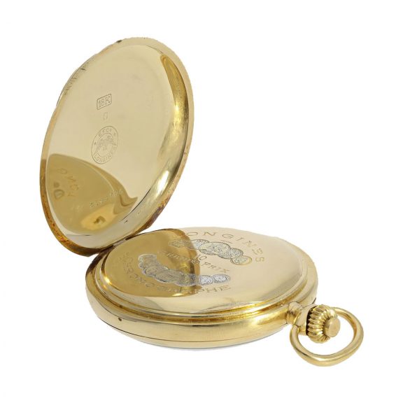 Swiss 18 carat gold anker chronometer doctor's chronograph Circa 1915 Swiss 18 carat gold anker chronometer doctor's chronograph Circa 1915