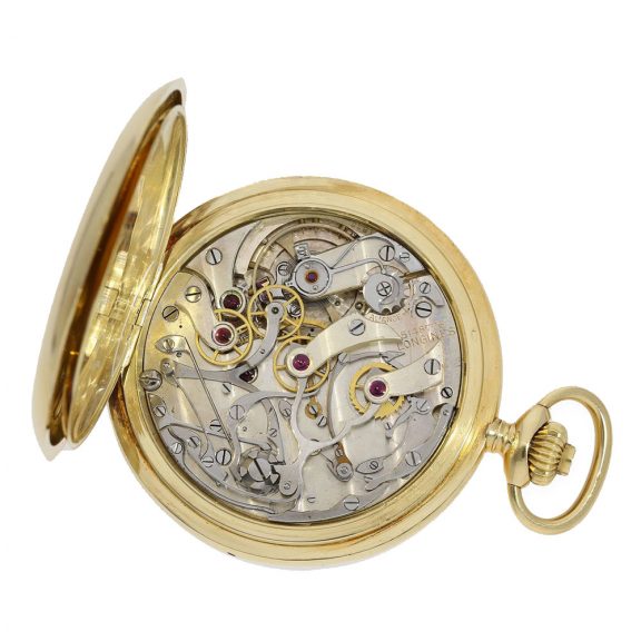 Swiss 18 carat gold anker chronometer doctor's chronograph Circa 1915 Swiss 18 carat gold anker chronometer doctor's chronograph Circa 1915