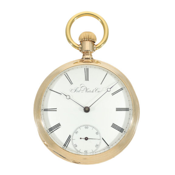 Swiss 14 carat gold watch with Jones caliber type B Circa 1875
