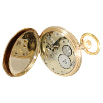 Swiss 14 carat gold watch with Jones caliber type B Circa 1875