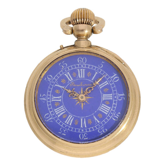 French exquisite Louis XV style ladies' pocket pendant watch Circa 1875