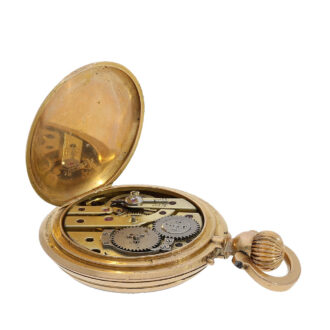 Movement with a fine cylinder escapement and Wolf's teeth