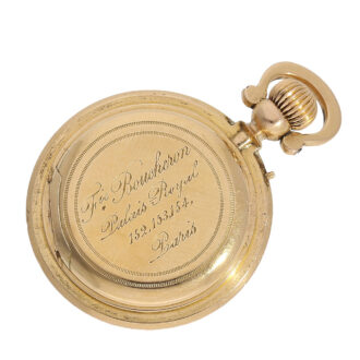 French exquisite Louis XV style ladies pocket watch Circa 1875