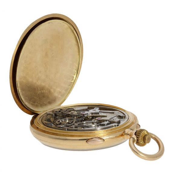 Swiss 18 carat gold large high quality chronograph Circa 1920 Swiss 18 carat gold large high quality chronograph Circa 1920