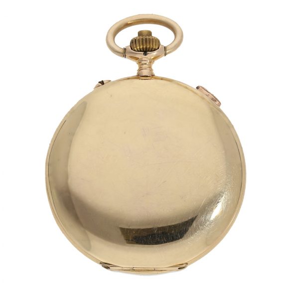 Swiss 18 carat gold large high quality chronograph Circa 1920 Swiss 18 carat gold large high quality chronograph Circa 1920
