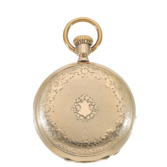 Swiss 14 carat gold Jones caliber type B pocket watch Circa 1873