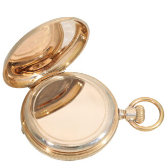 Swiss 14 carat gold Jones caliber type B pocket watch Circa 1873