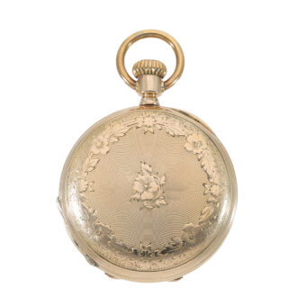 Swiss 14 carat gold Jones caliber type B pocket watch Circa 1873