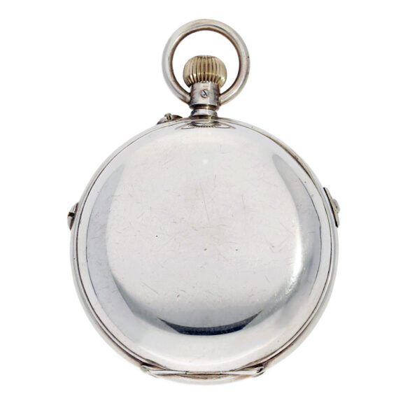 Swiss heavy silver pocket watch with music movement Circa 1890 Swiss heavy silver pocket watch with music movement Circa 1890