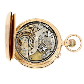 Swiss complex repeating watch with chronograph Circa 1910