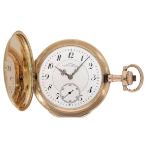 Large German 14 carat gold Louis XV pocket watch Circa 1900