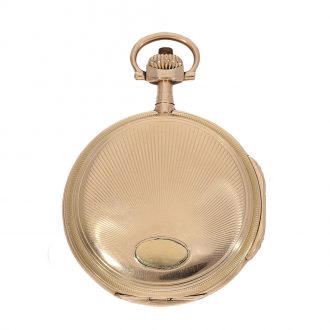 Large German 14 carat gold Louis XV pocket watch Circa 1900
