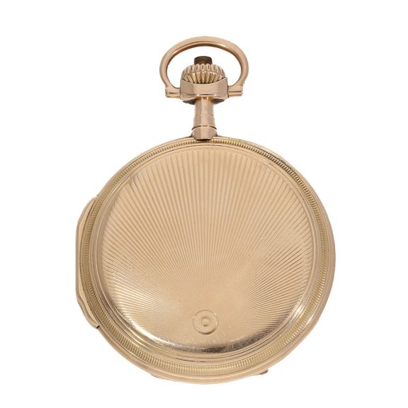 Large German 14 carat gold Louis XV pocket watch Circa 1900 Large German 14 carat gold Louis XV pocket watch Circa 1900