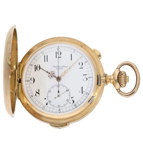 Swiss 14 carat gold impressive gold hunter cased Circa 1900