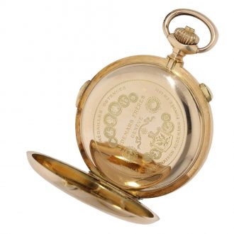 Swiss 14 carat gold impressive gold hunter cased Circa 1900