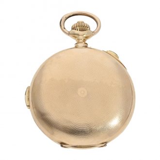 Swiss 14 carat gold impressive gold hunter cased Circa 1900