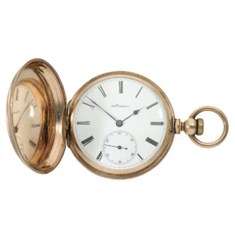 Swiss 18 carat gold unusual Type C caliber Jones watch Circa 1876