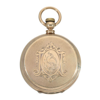Swiss 18 carat gold unusual Type C caliber Jones watch Circa 1876