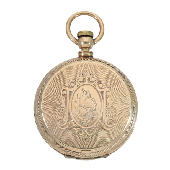 Swiss 18 carat gold unusual Type C caliber Jones watch Circa 1876 Swiss 18 carat gold unusual Type C caliber Jones watch Circa 1876