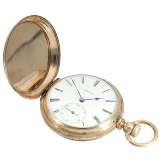 Swiss 18 carat gold unusual Type C caliber Jones watch Circa 1876