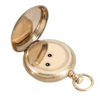 Swiss 18 carat gold unusual Type C caliber Jones watch Circa 1876