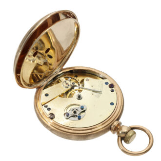 Swiss 18 carat gold unusual Type C caliber Jones watch Circa 1876
