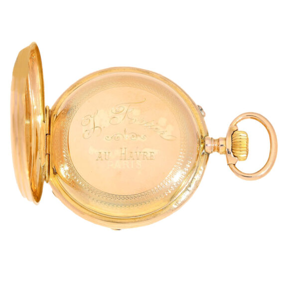 Swiss astronomical calendar pocket watch with moon Circa 1880 Swiss astronomical calendar pocket watch with moon Circa 1880