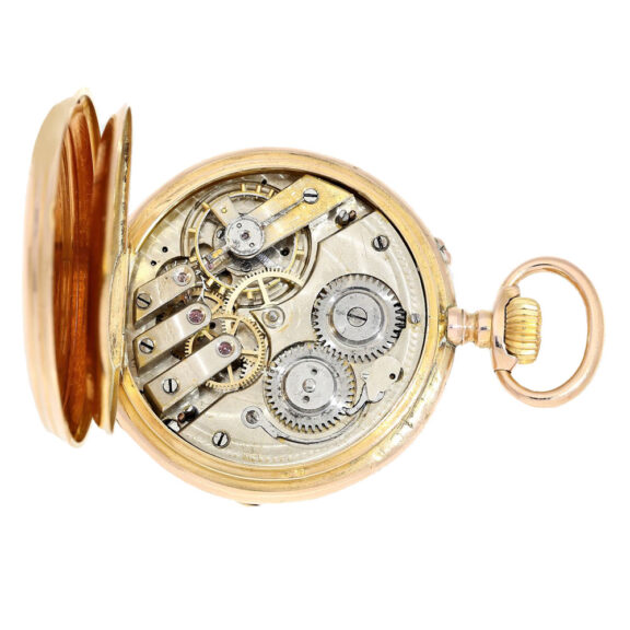 Swiss astronomical calendar pocket watch with moon Circa 1880 Swiss astronomical calendar pocket watch with moon Circa 1880