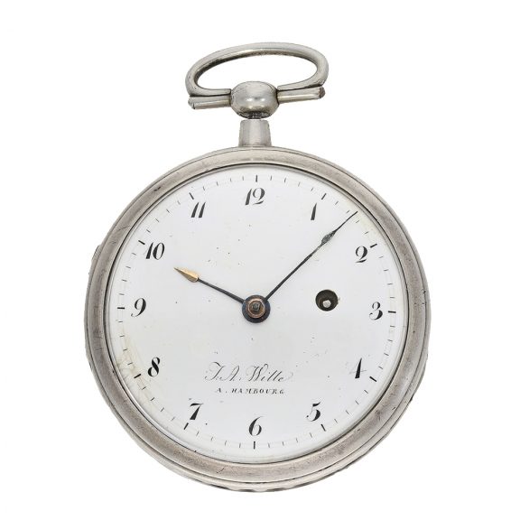 German pocket watch with experimental train winding Circa 1790