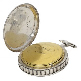 German pocket watch with experimental train winding Circa 1790