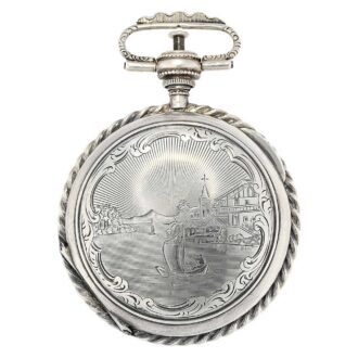 Austrian repeating watch with fine enamel painting Circa 1816